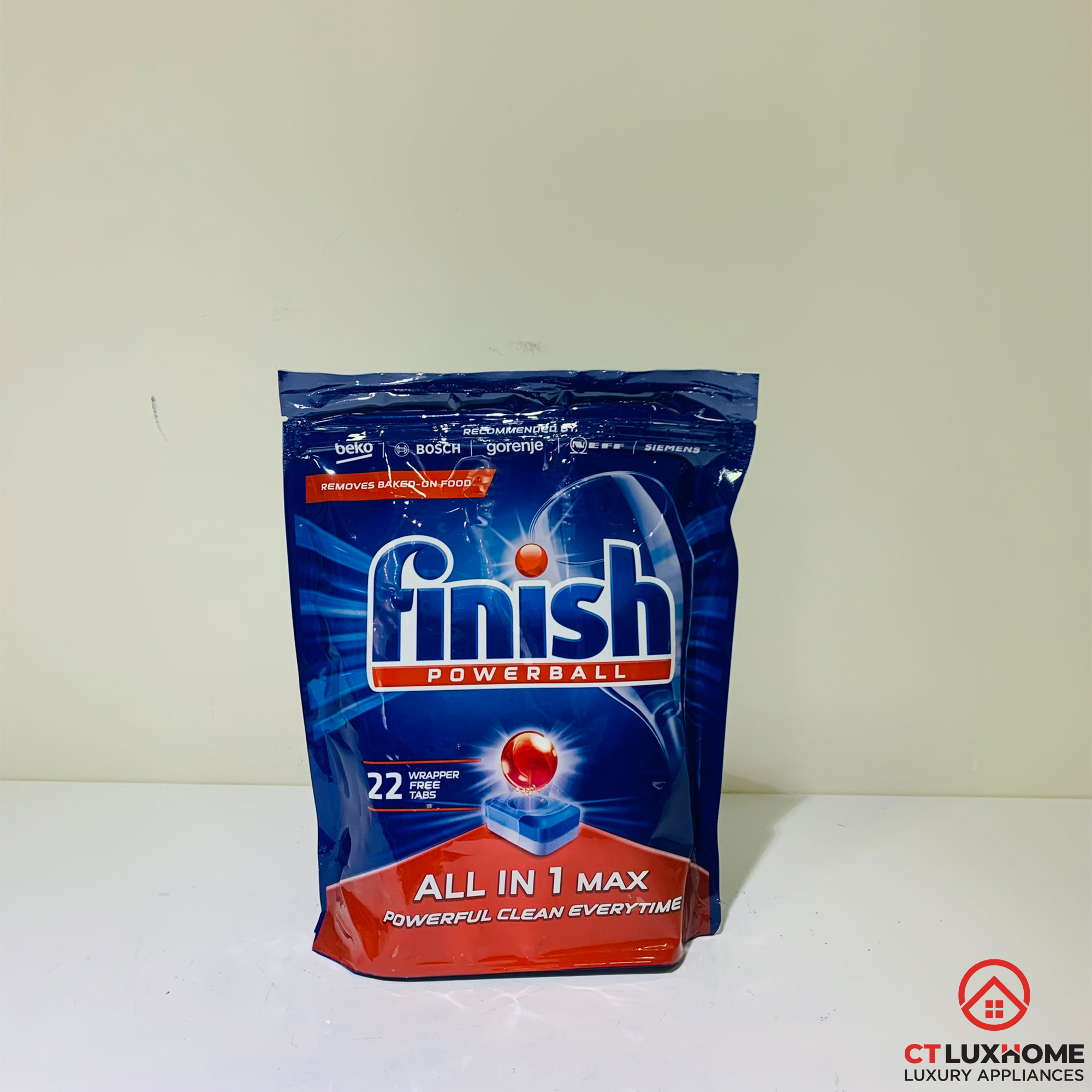 Viên rửa chén bát Finish All In One Max 22 viên [10 chức năng, rẻ vô địch]