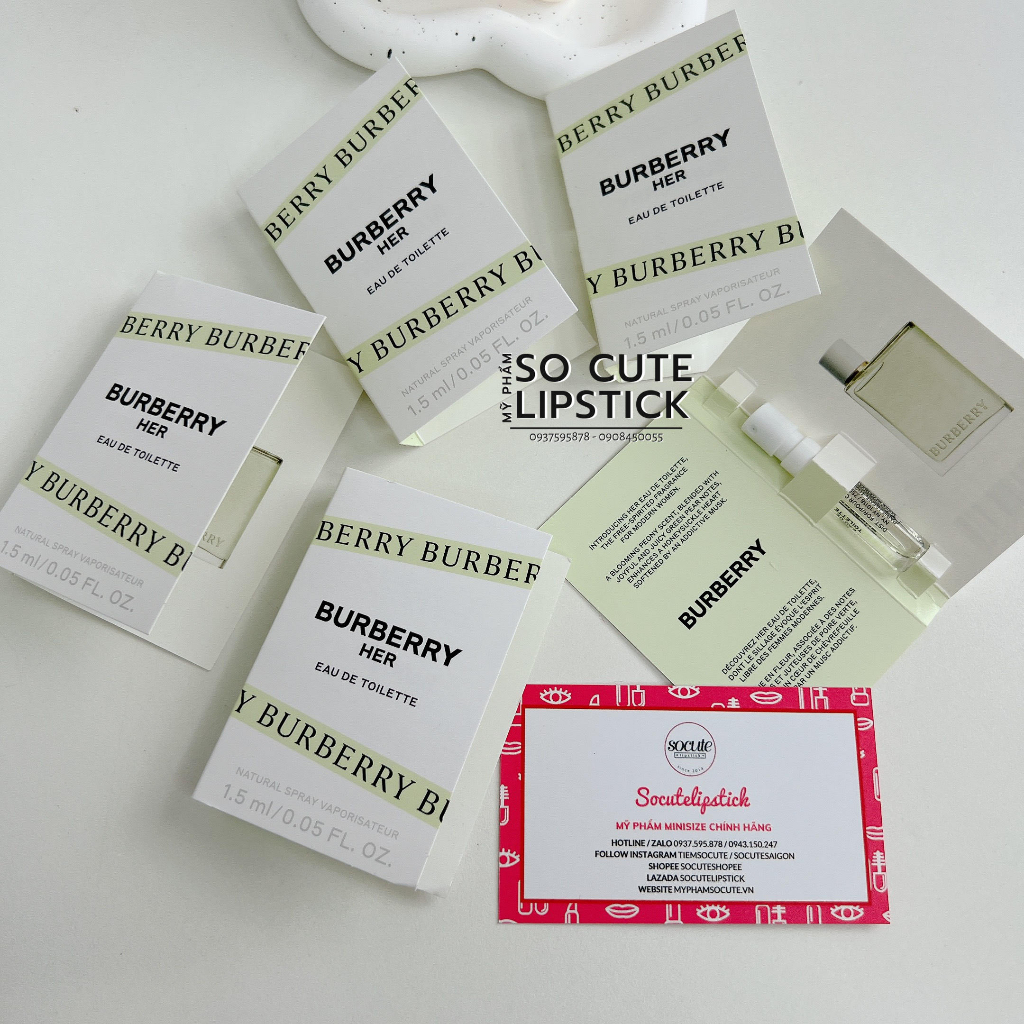 Vial 1.5ml | nước hoa bbr her edp - her elixir - her edt - goddess - hero