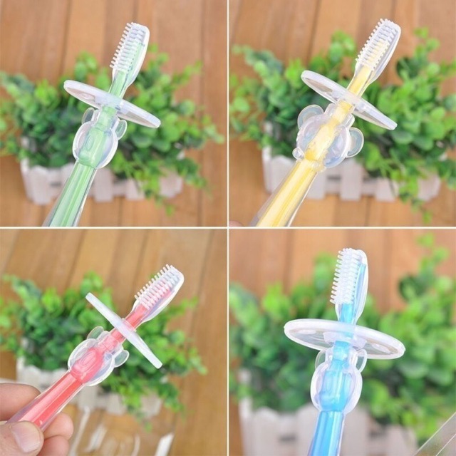 [HCM]Bàn chải đánh răng silicon siêu mềm cho bé