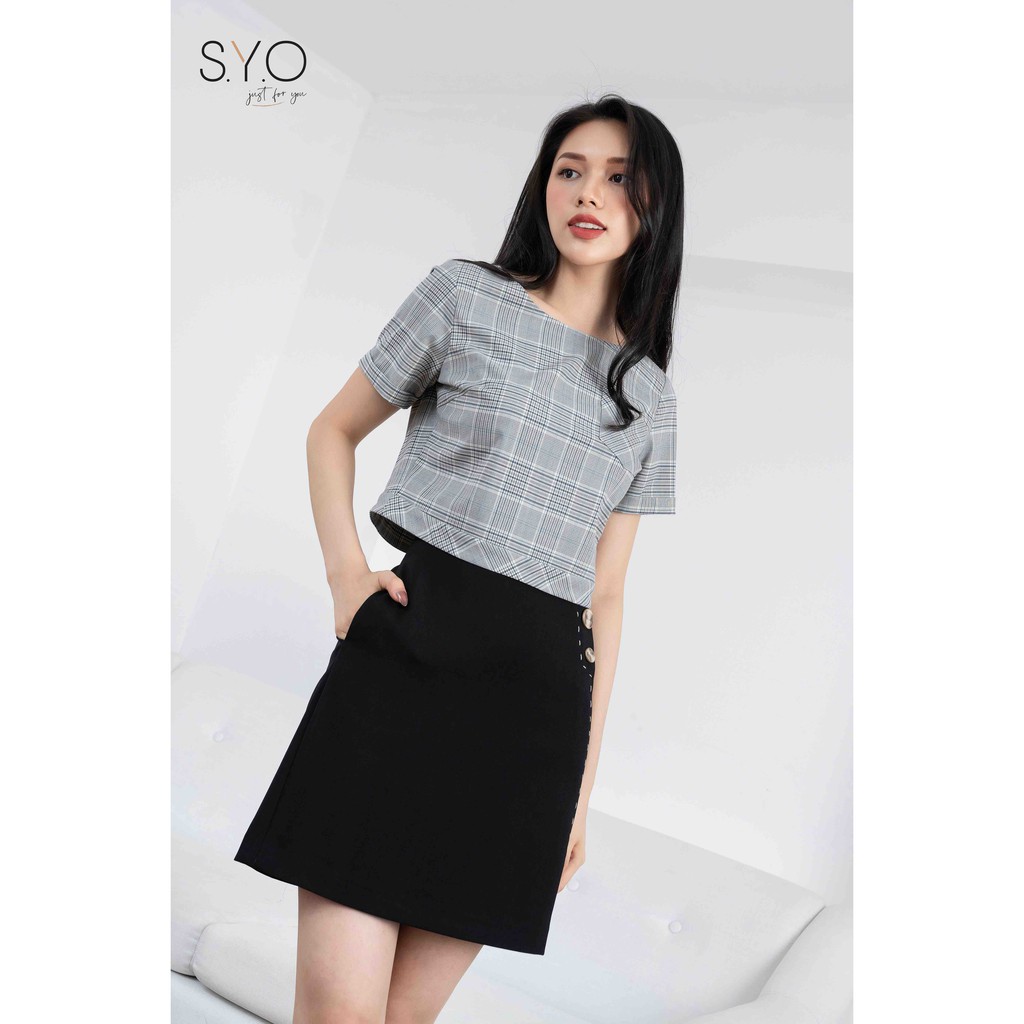 Áo Coptop Kẻ Chồng Tà Lưng A2005-21