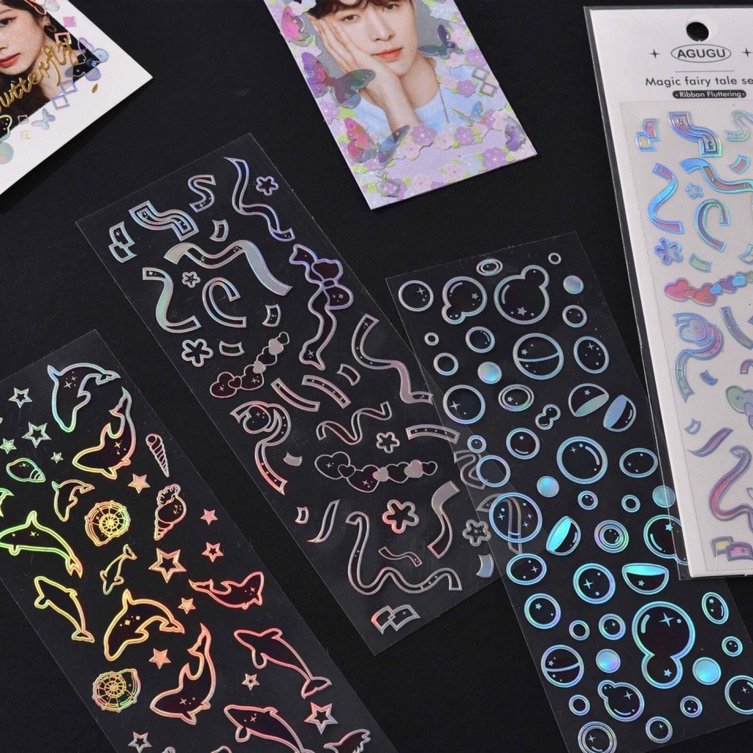 Hình dán sticker trang trí top loader siêu xinh HDT05