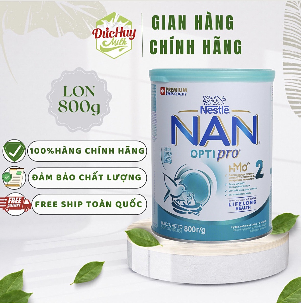 Sữa bột nan nga số 2 800g