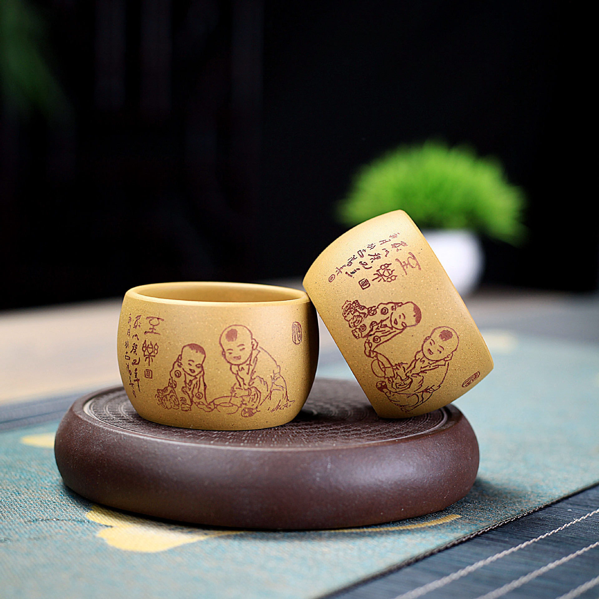Chén tử sa nghi hưng tiểu đồng thú 60 ml