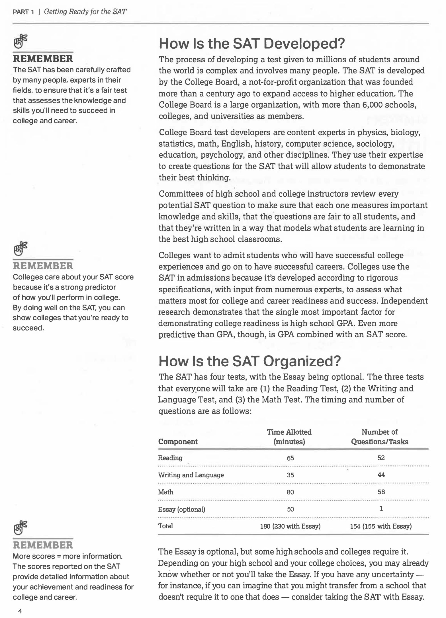 Sách Tiếng Anh The Official SAT Study Guide, 2018 Edition (Sách đen trắng)