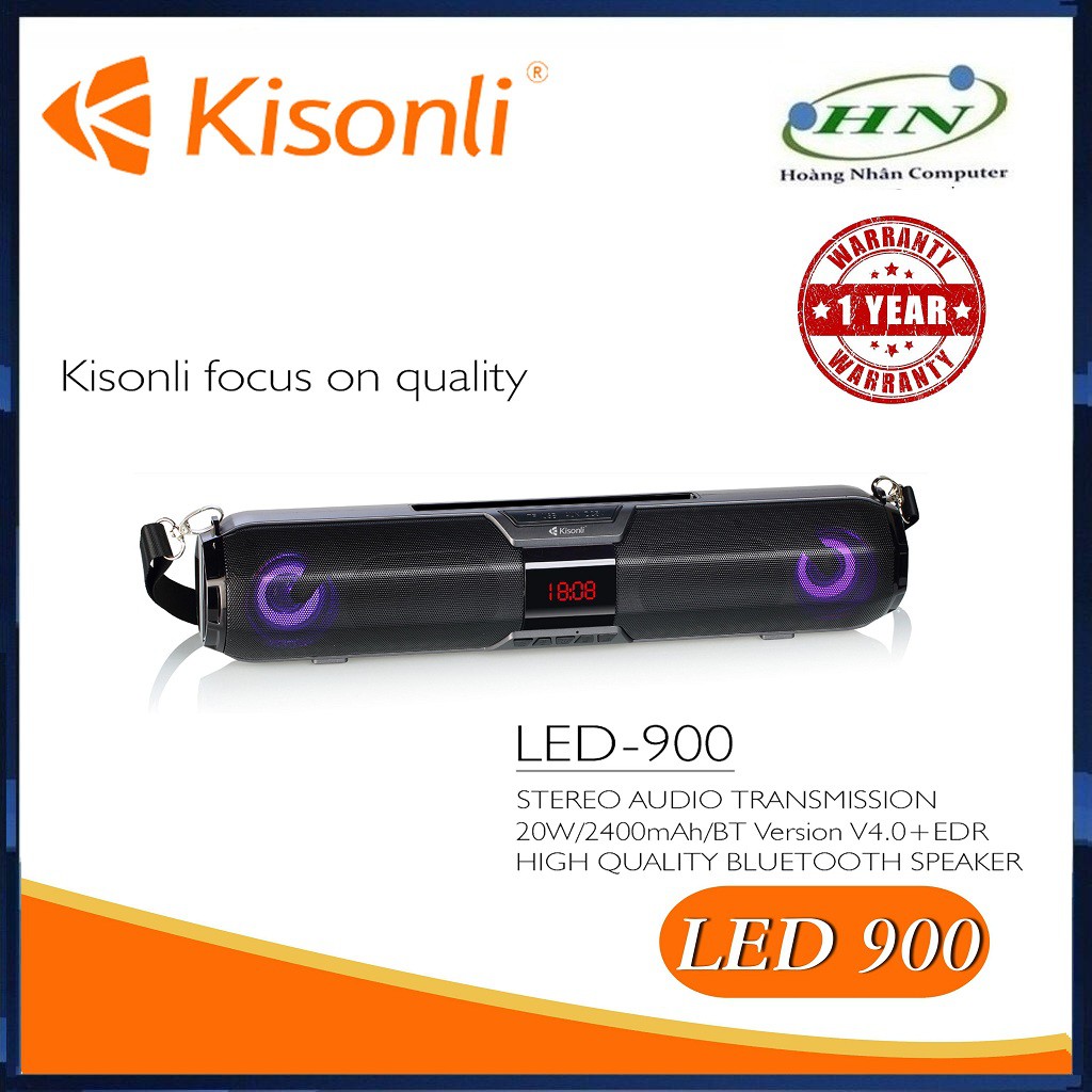 Loa Kisonli Bluetooth 900 LED RGB-JL