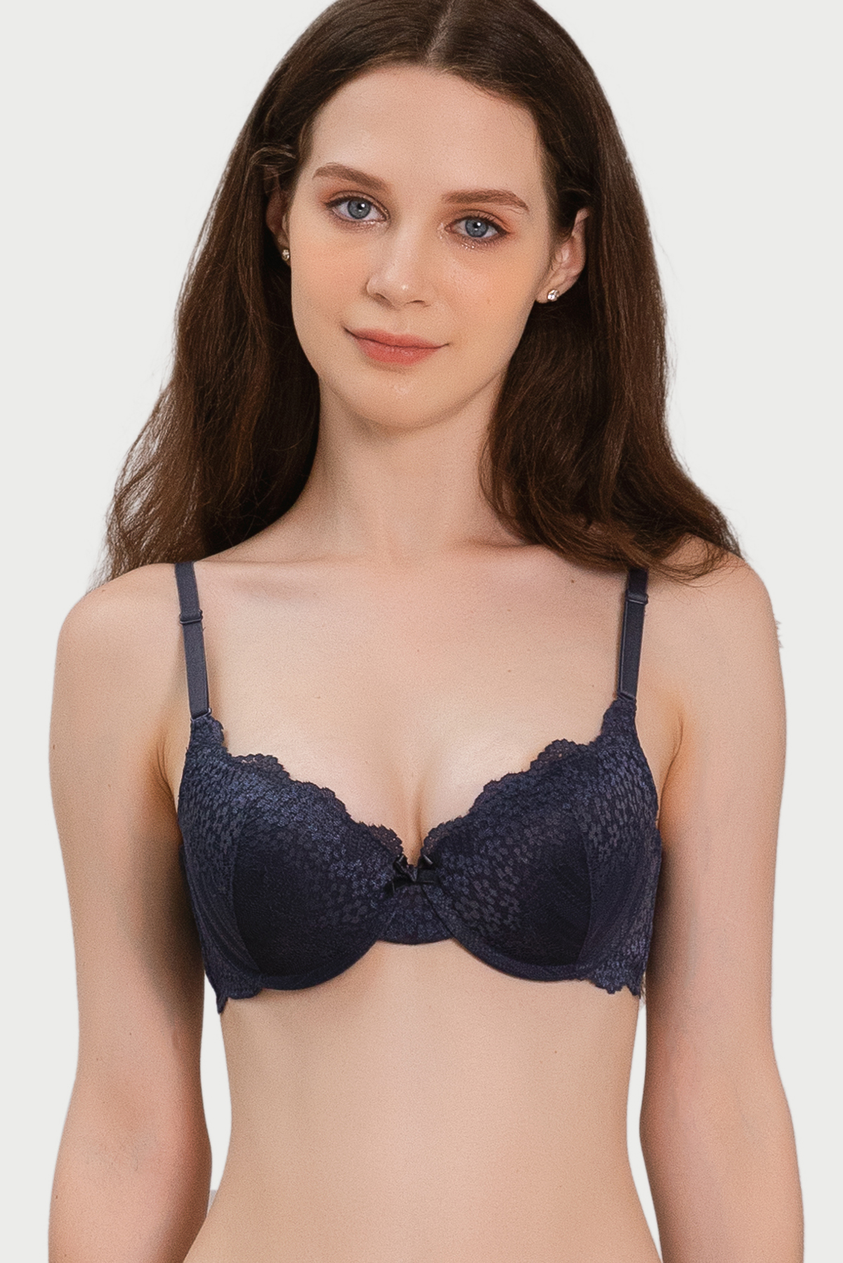 Áo ngực Misaki mút dày cúp ren phối dây lưng ren - M8310
