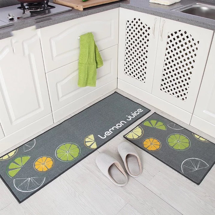 SET 2 Thảm Nhà Bếp  3D, Thảm Trải Sàn  (40*60 + 40*120 cm)