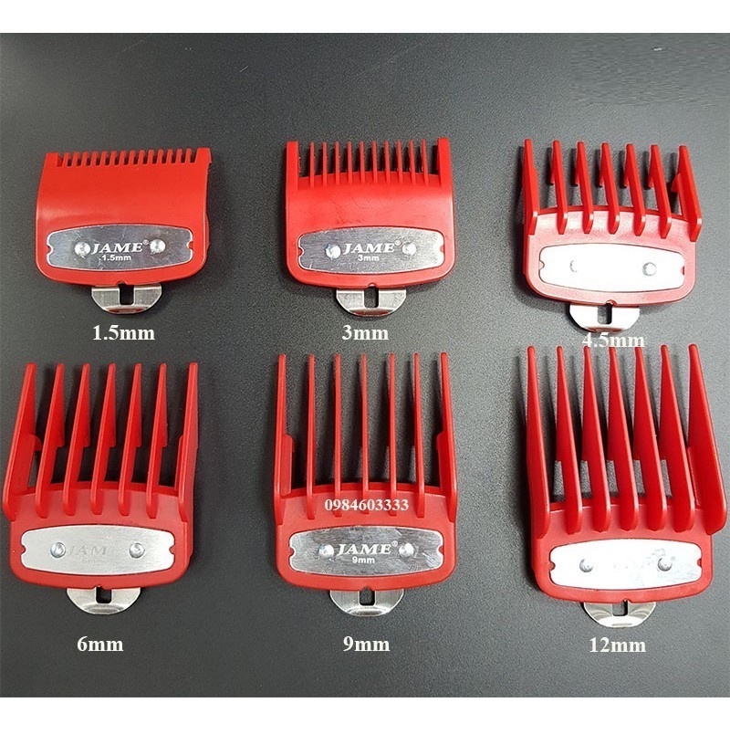 Cữ Tông Đơ Gá Thép Cho Tông Đơ Fade 1.5 - 3 - 4.5 - 6 - 9 - 12 mm