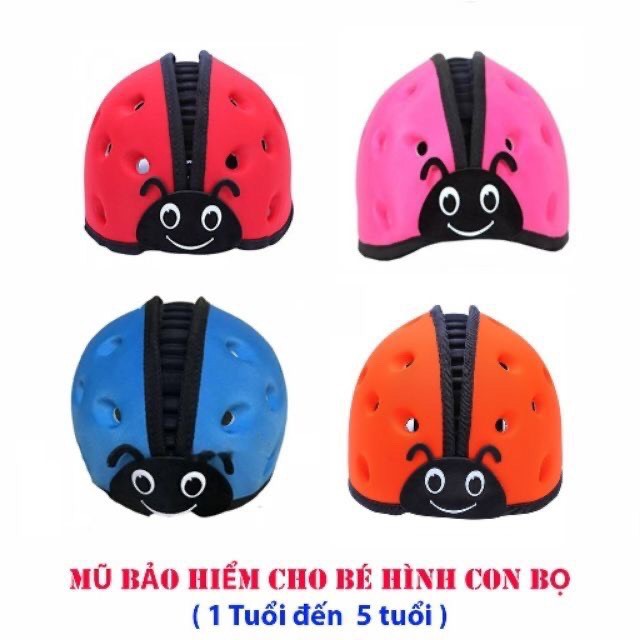 MŨ BẢO HIỂM CON BỌ CHO BÉ 1 ĐẾN 5 TUỔI