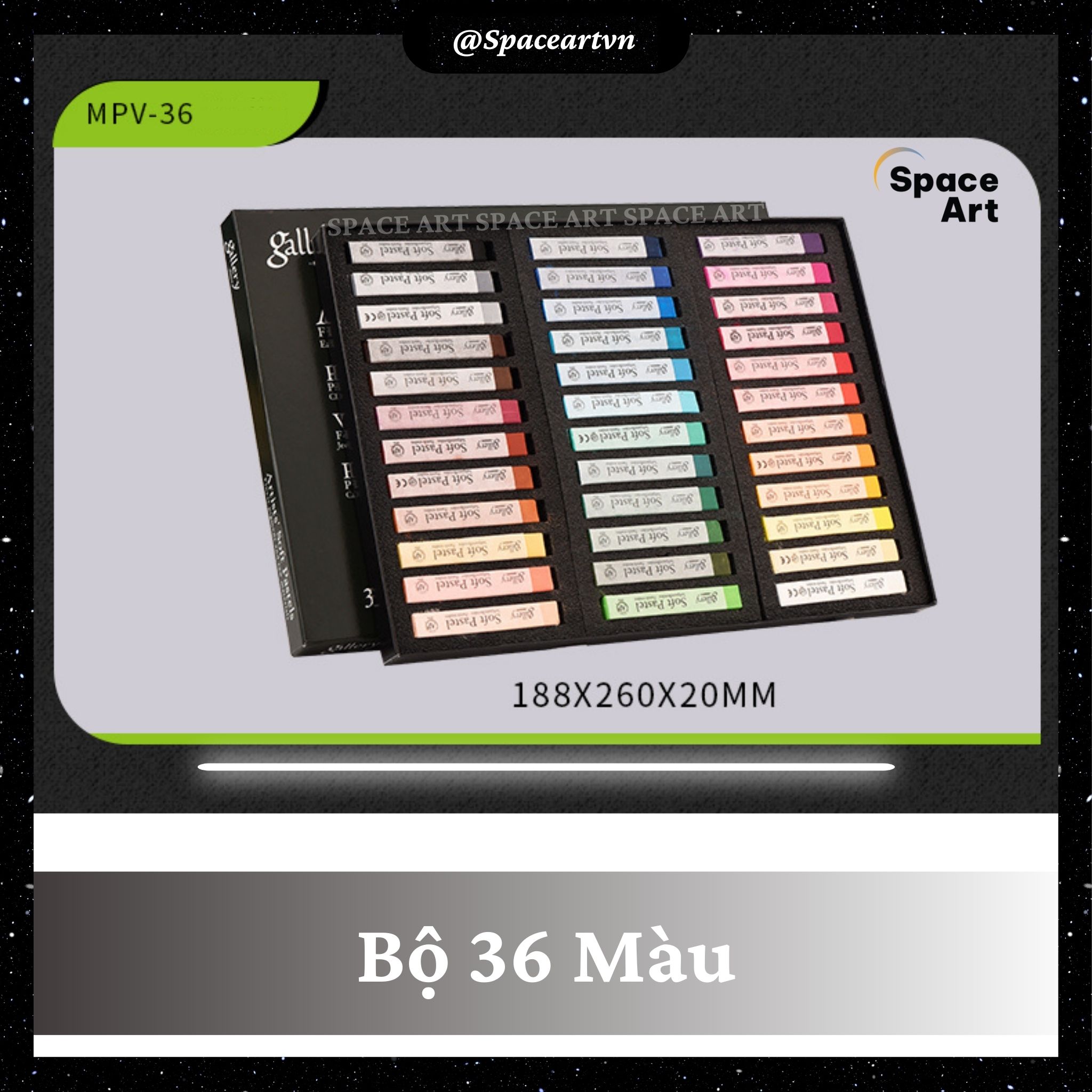 Phấn tiên phấn màu gallery mungyo hàn quốc artists's soft pastels vẽ màu nhuộm tóc