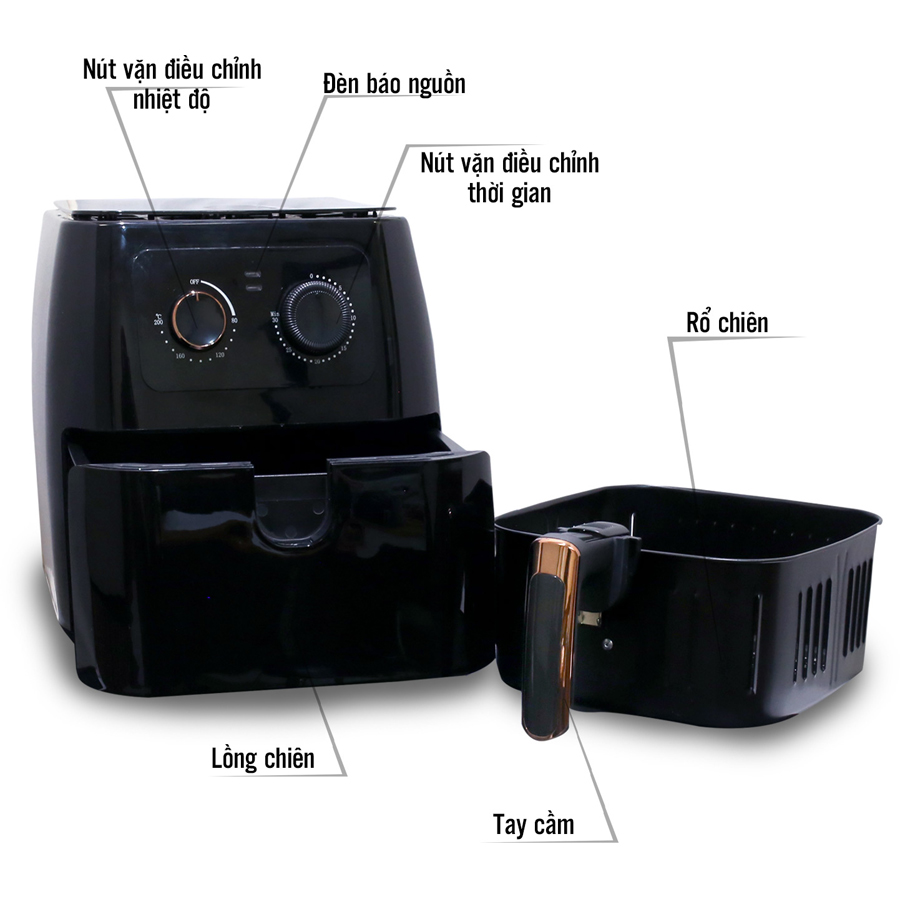 Nồi Chiên Không Dầu COMET CM6856 (8L)
