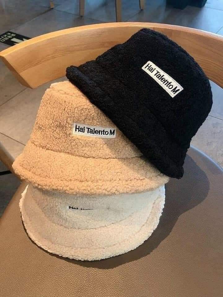 [GIÁ RẺ]Mũ lông cừu - mũ lông cừu người lớn -  Mũ bucket lông cừu - nón bucket nữ chất dày