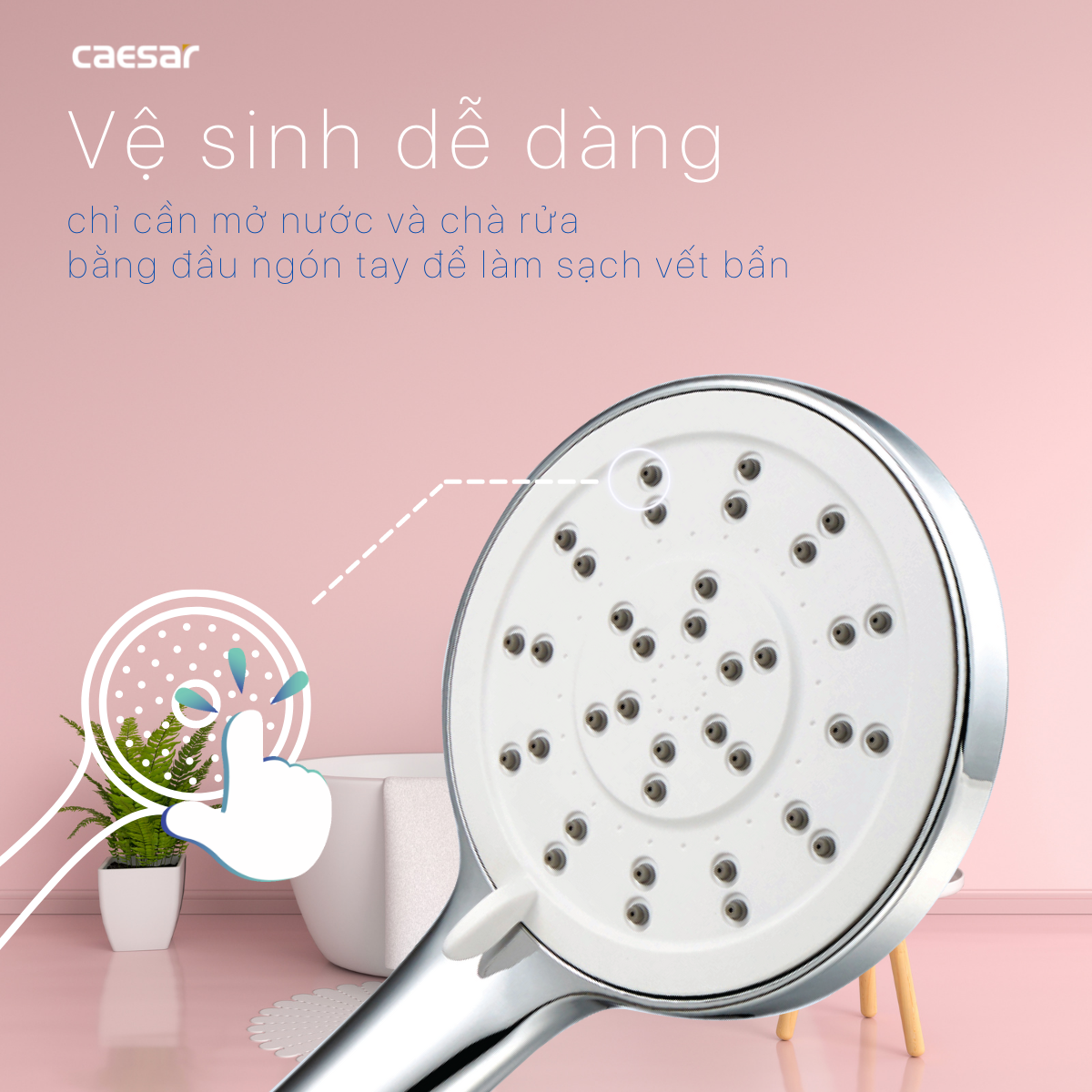 Tay sen 3 chế độ xả SH237V