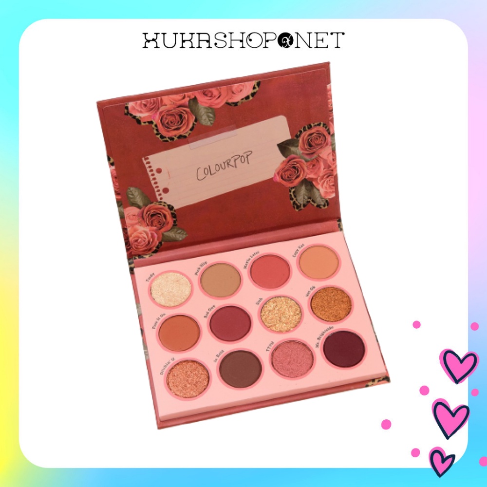 Bảng Phấn Mắt Colourpop What Ever Eyeshadow Palette 12 Ô Màu Chống Thấm Nước Lâu Trôi
