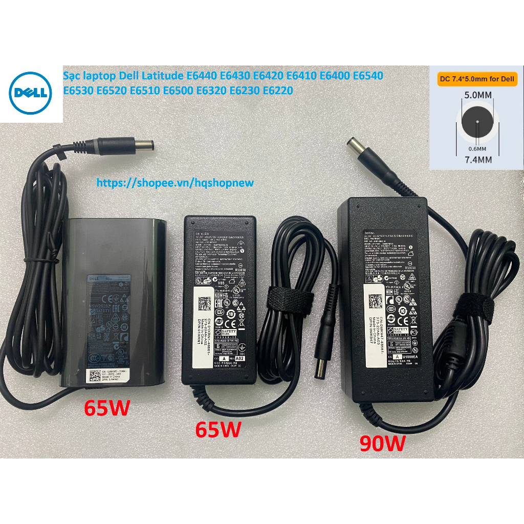 ️[Sạc zin] Sạc laptop Dell Latitude E6440 E6430 E6420 E6410 E6400 E6540 E6530 E6520 E6510 E6500 E6320 E6230 E6220