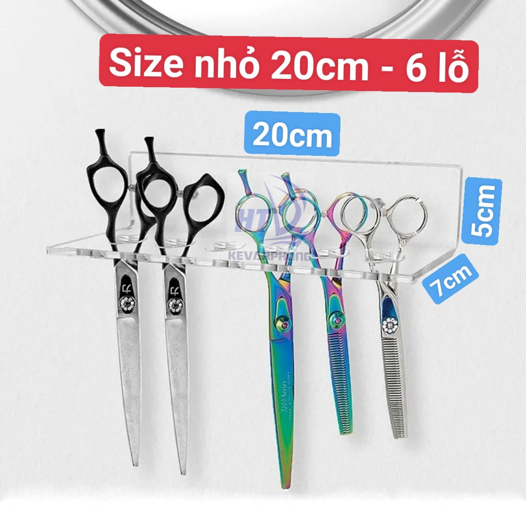 Kệ để kéo cắt tóc bằng mica