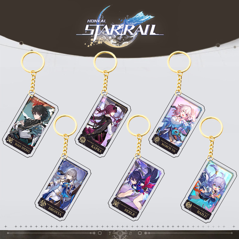 [29 mẫu] Móc khóa mica game Honkai: Star Rail - Mẫu 2 (Loại cao cấp - Hình in ép giữa 2 mặt mica) [T69 Shop]
