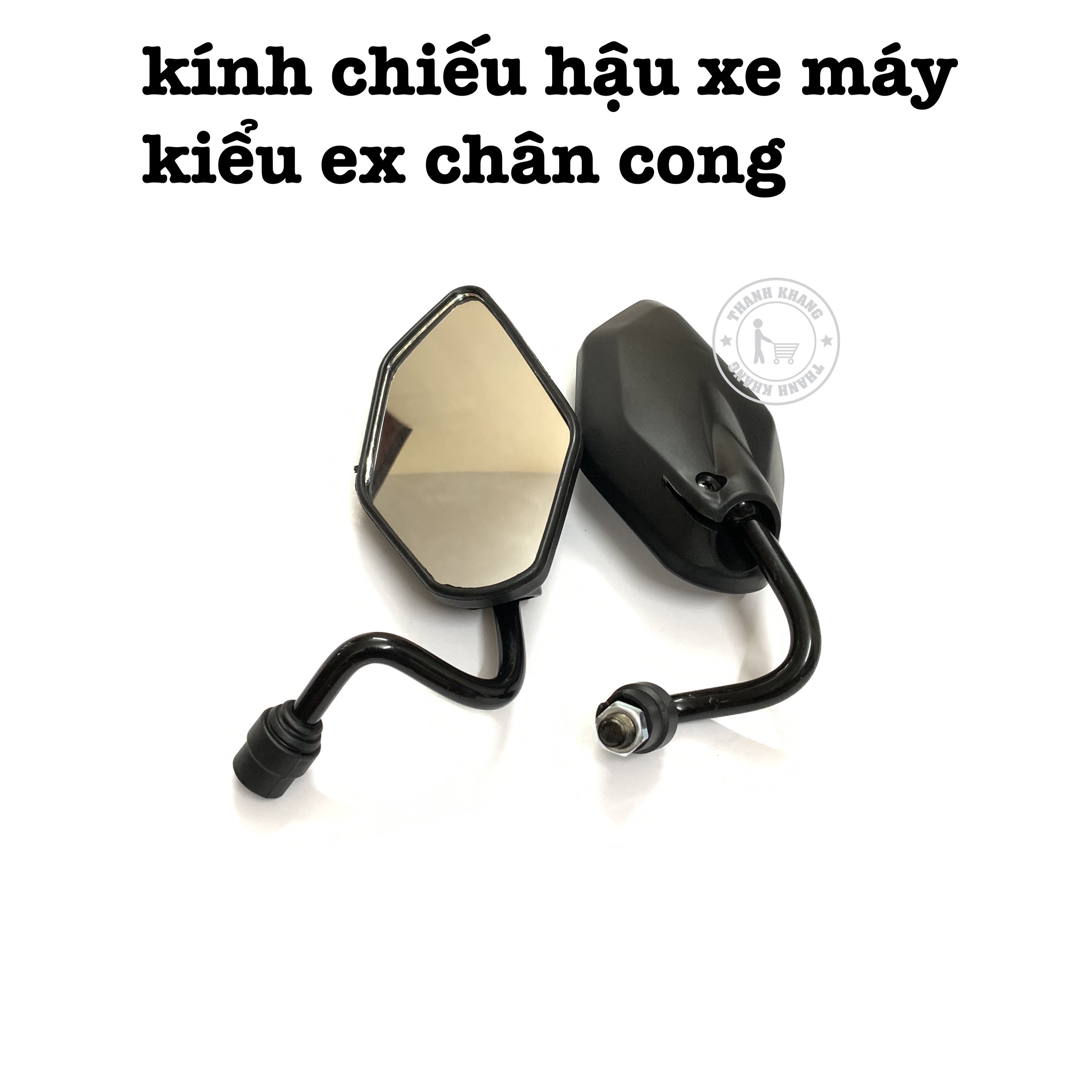 [HCM]Kính chiếu hậu ya Z exciter chân cong vario airblade tai mèo wave sirius cup dd 67sh mode piaggio future wave a chân cong thanh khang
