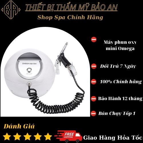 Máy phun oxy omega | máy phun oxy quả trứng | jet mini chuyên dùng trong Spa TMV