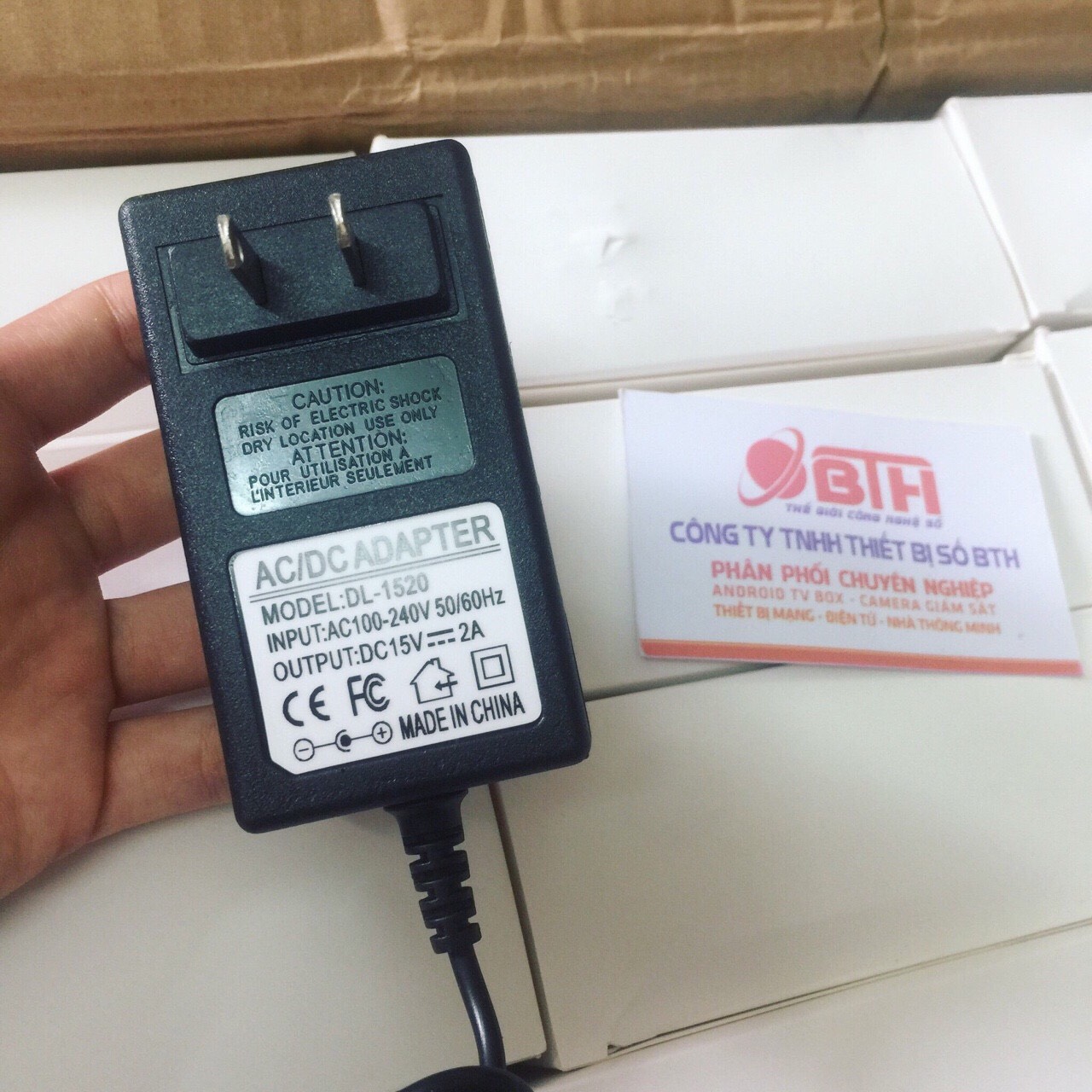Nguồn adapter 15V-2A cho loa kéo, bộ micro không dây, vang số