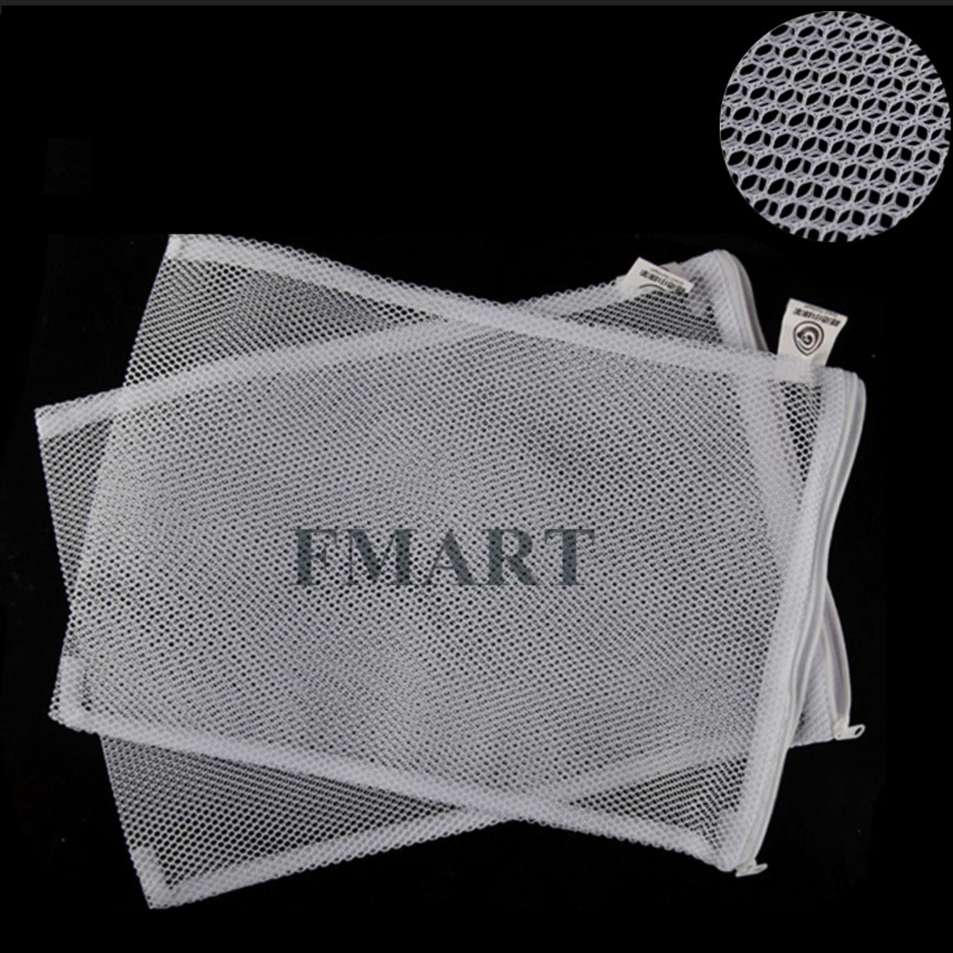 Aquarium DRAWSTRING 37X29cm Filter Media Net Bag fish tank ( WHITE)