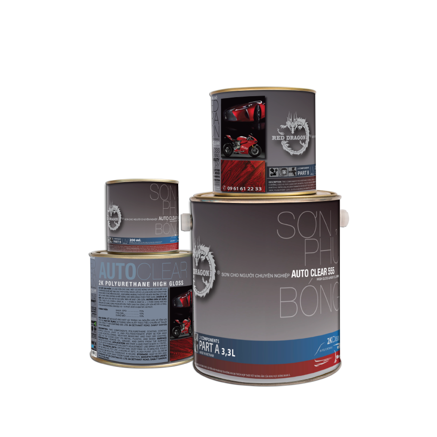 [HCM]SƠN BÓNG 2K AUTO CLEAR 555 1KG