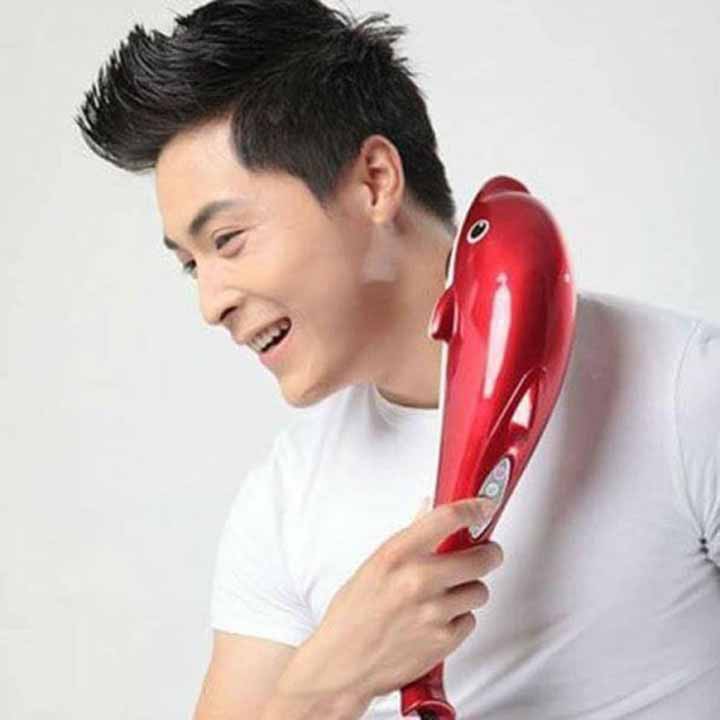 Máy massage đấm lưng vai cổ hình cá heo cỡ lớn