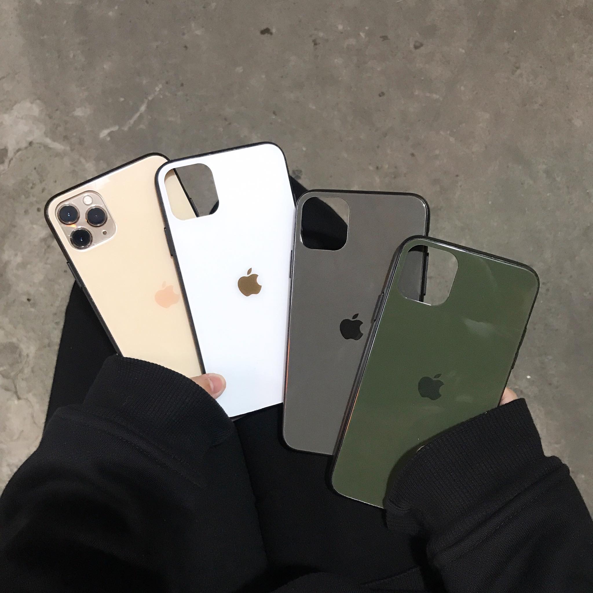 Ốp back for iPhone-facing back leather striae solid sanding handle make hand, the inside lining fleece avoid scratch back Machine