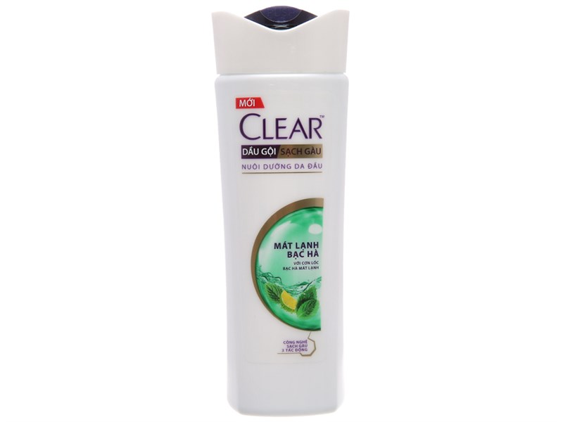 Dầu gội CLEAR bạc hà mát lạnh chai 170g