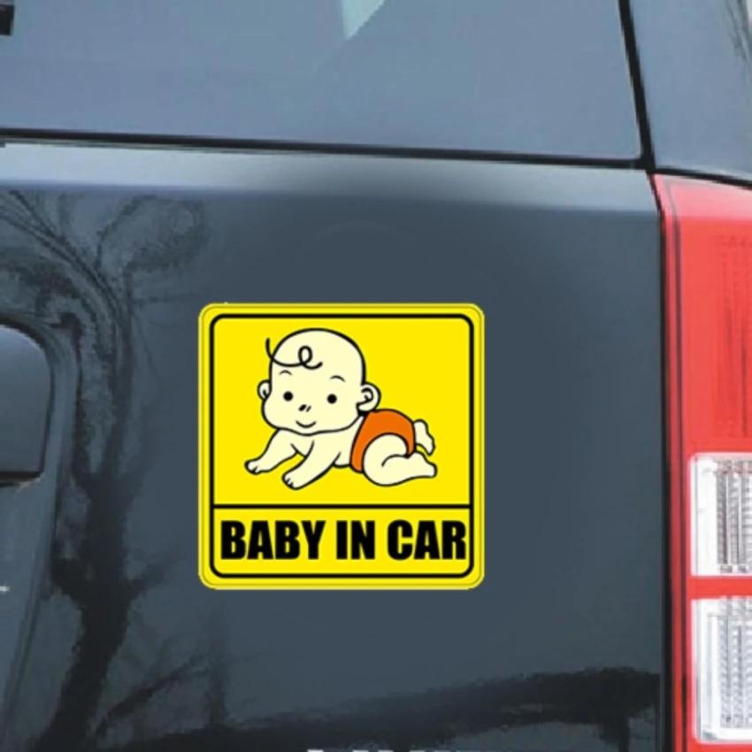 Decal dán phản quang đuôi xe Baby In Car