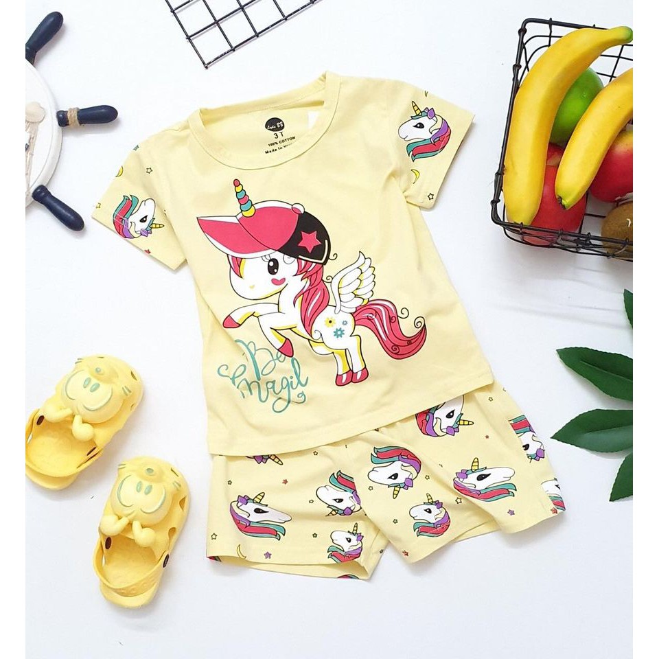 Sét thun chú ngựa pony bé gái