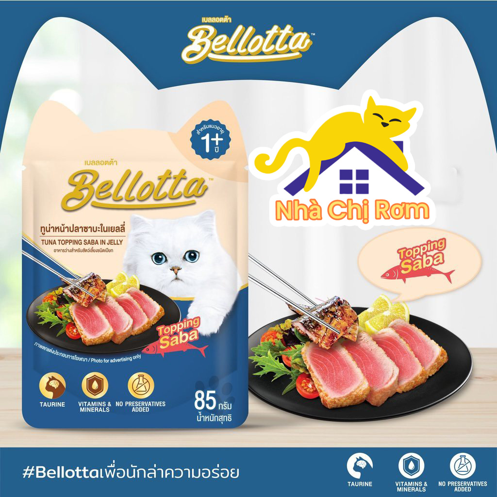 Pate Bellotta cho mèo gói 85g
