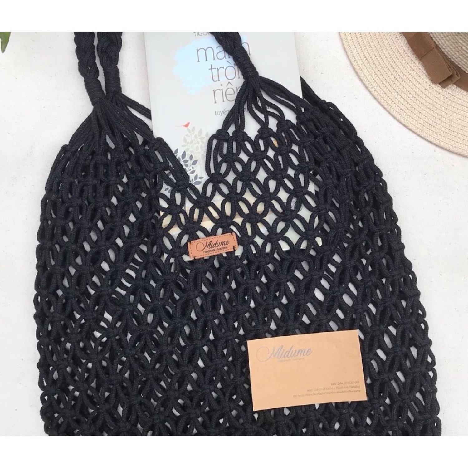 Túi lưới Macrame đi biển