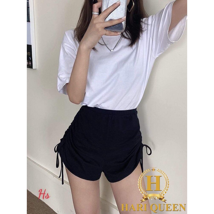 Quần đùi dây rút hông mặc 2 kiểu siêu hot