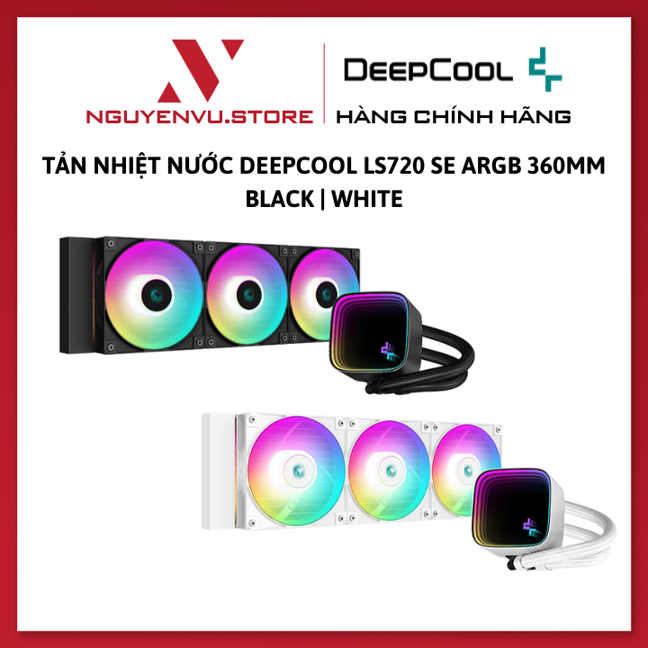 Tản Nhiệt Nước Deepcool LS720 SE ARGB 360mm Black White - Hàng chính hãng