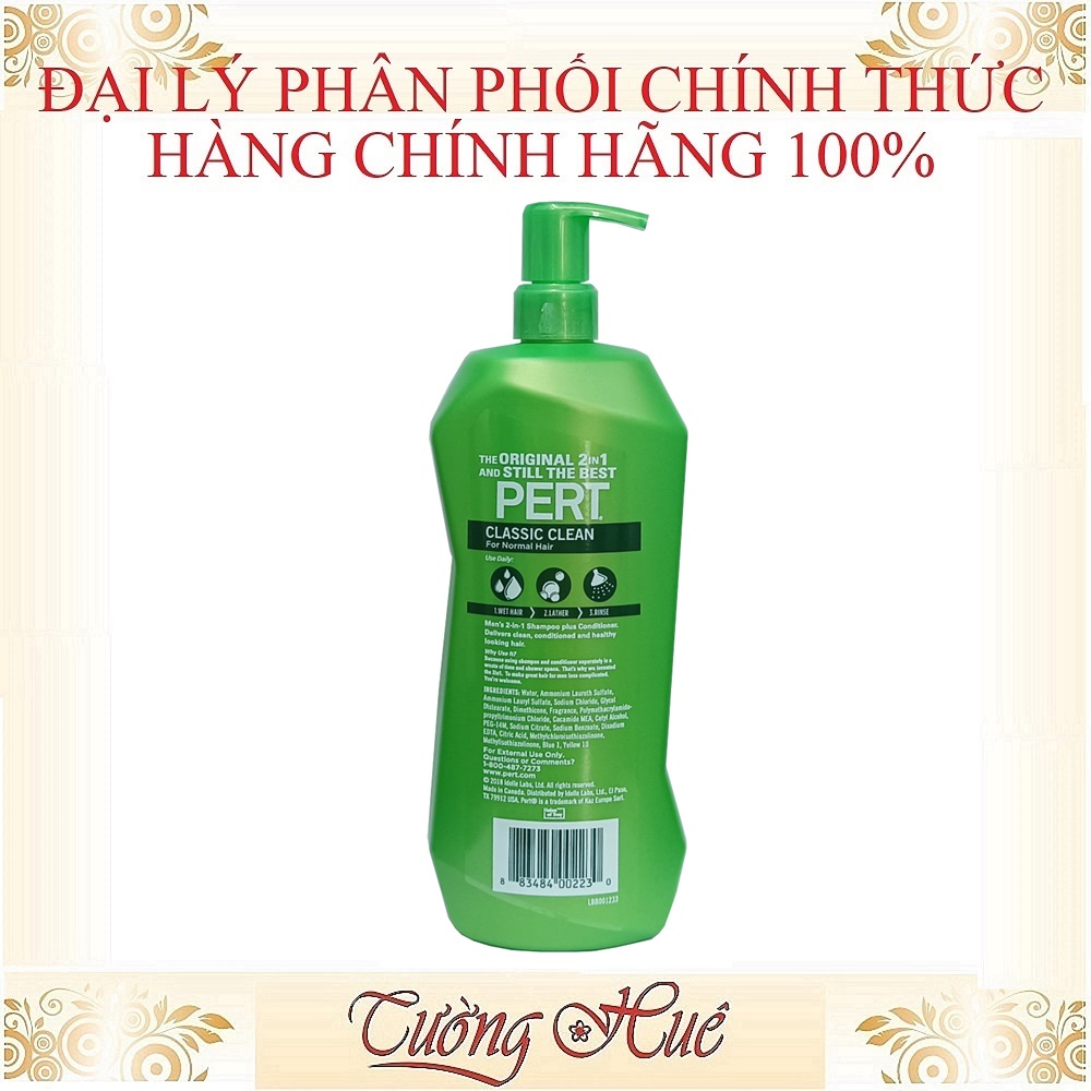 Dầu gội xã Pert Plus Thickening 2in1 1000ml