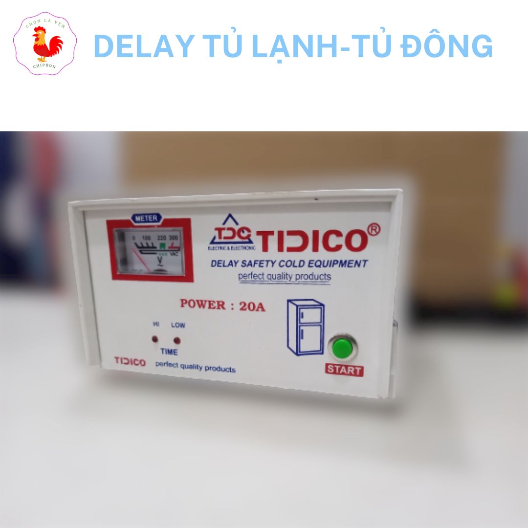 Ổn áp tủ lạnh, Delay bảo vệ tủ lạnh khỏi nghẹt gas khi điện chập chờn, cúp điện
