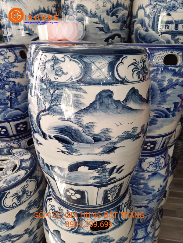Đôn gốm sứ Gia Hưng Bát Tràng
