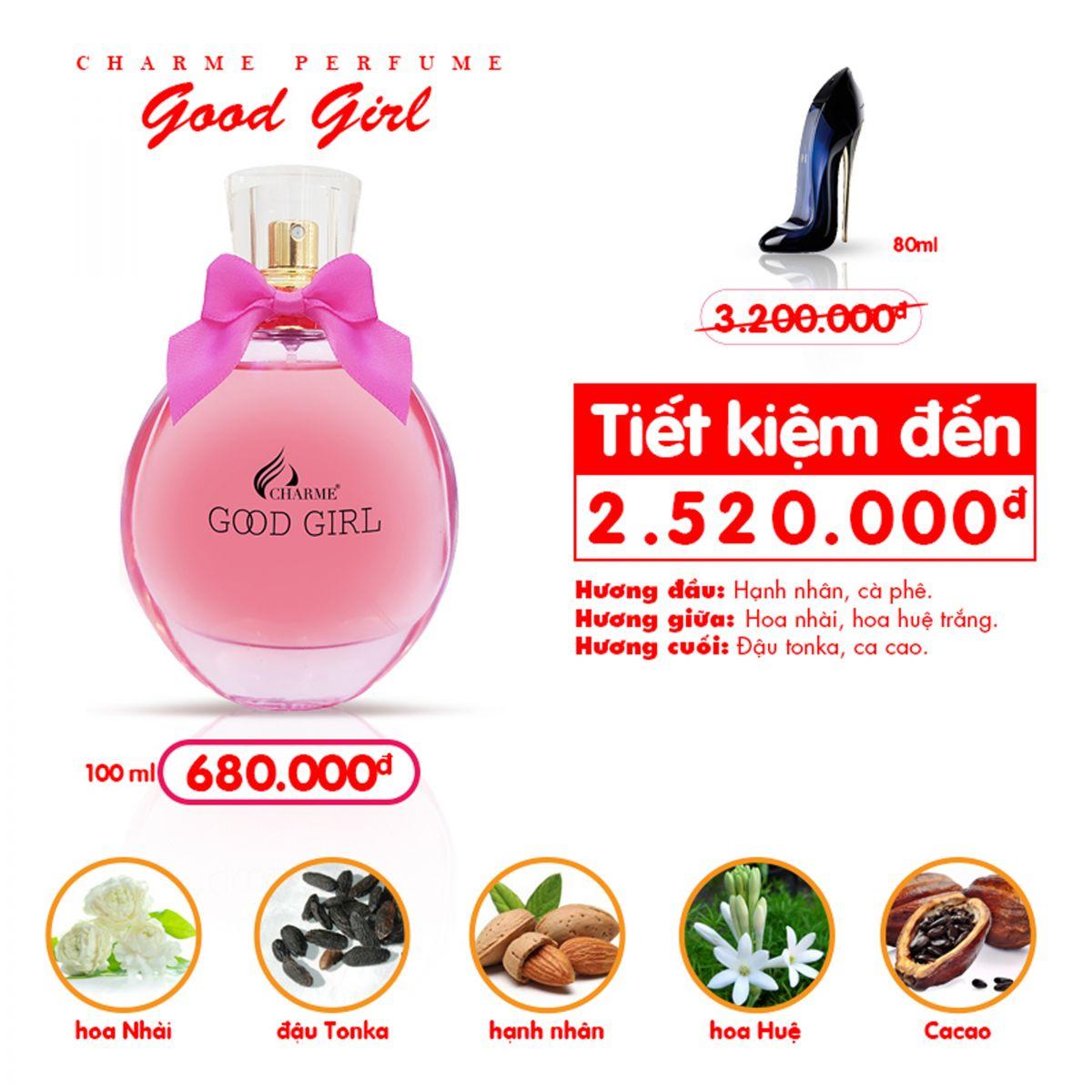 NƯỚC HOA CHAR ME GOOD GIRL 100ML- LYLYGA BEAUTY