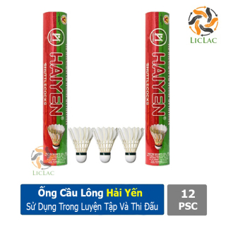 Ống cầu lông Hải Yến 12 quảcầu lông sử dụng thi đấu hàng Việt Nam chất lượng cao thumbnail