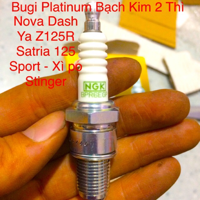 Bugi bạch kim 2 thì chân dài ngk g-power platinum bpr6egp 97421 - nova dash/yaz125/suzuki sport/satria 2t