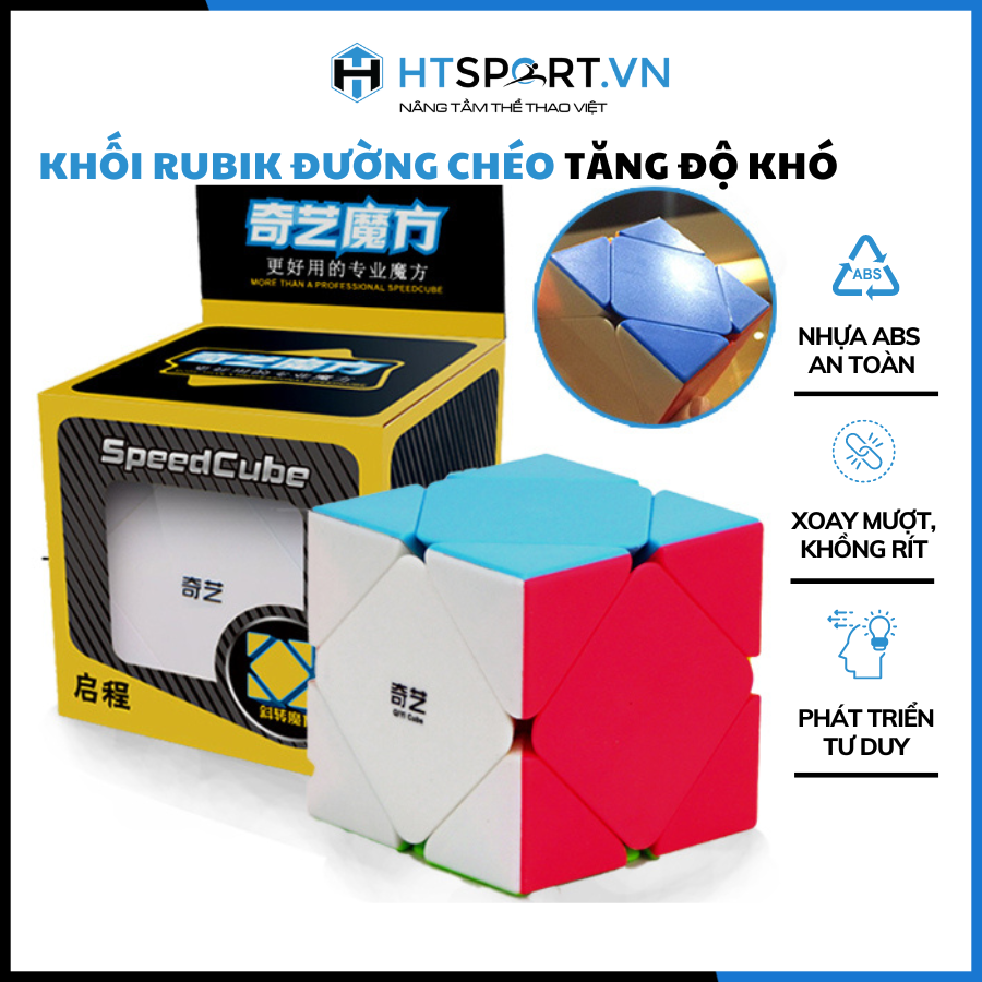 RuBik Đường Chéo, Rubik 6 Mặt Biến Thể Lập Phương WiYi Cube Không Viền, Phát Triễn Trí Tuệ Cao Cấp