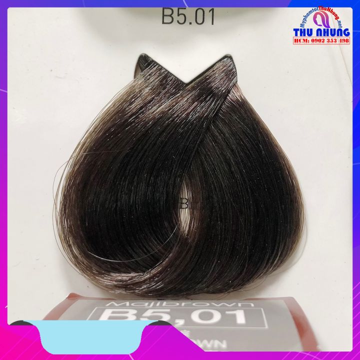 [HCM][LOREAL CHÍNH HÃNG] Thuốc nhuộm tóc phủ bạc 100% L'oreal Majibrown 50ml + oxy pha chuyên nghiệp trong Salon