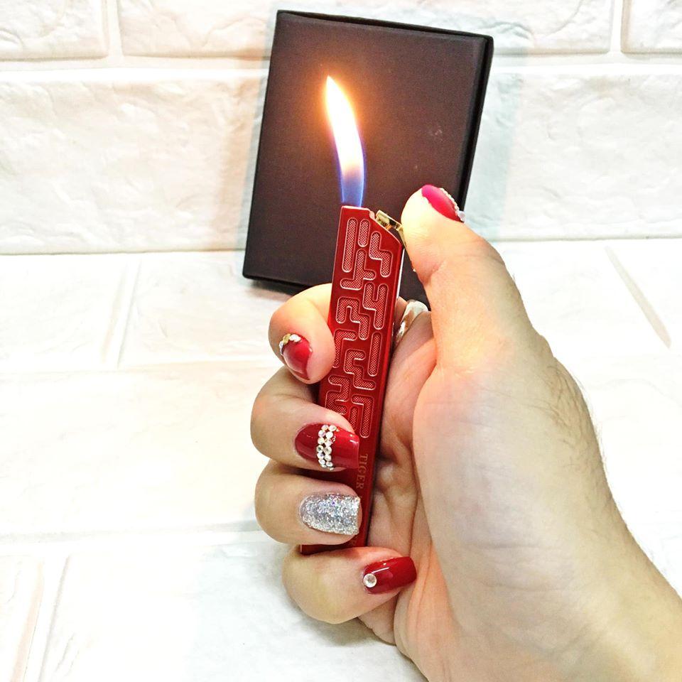[HCM]Bật lửa khò độc đáo TIGER 190 kim loại xài gas (nhiều màu)
