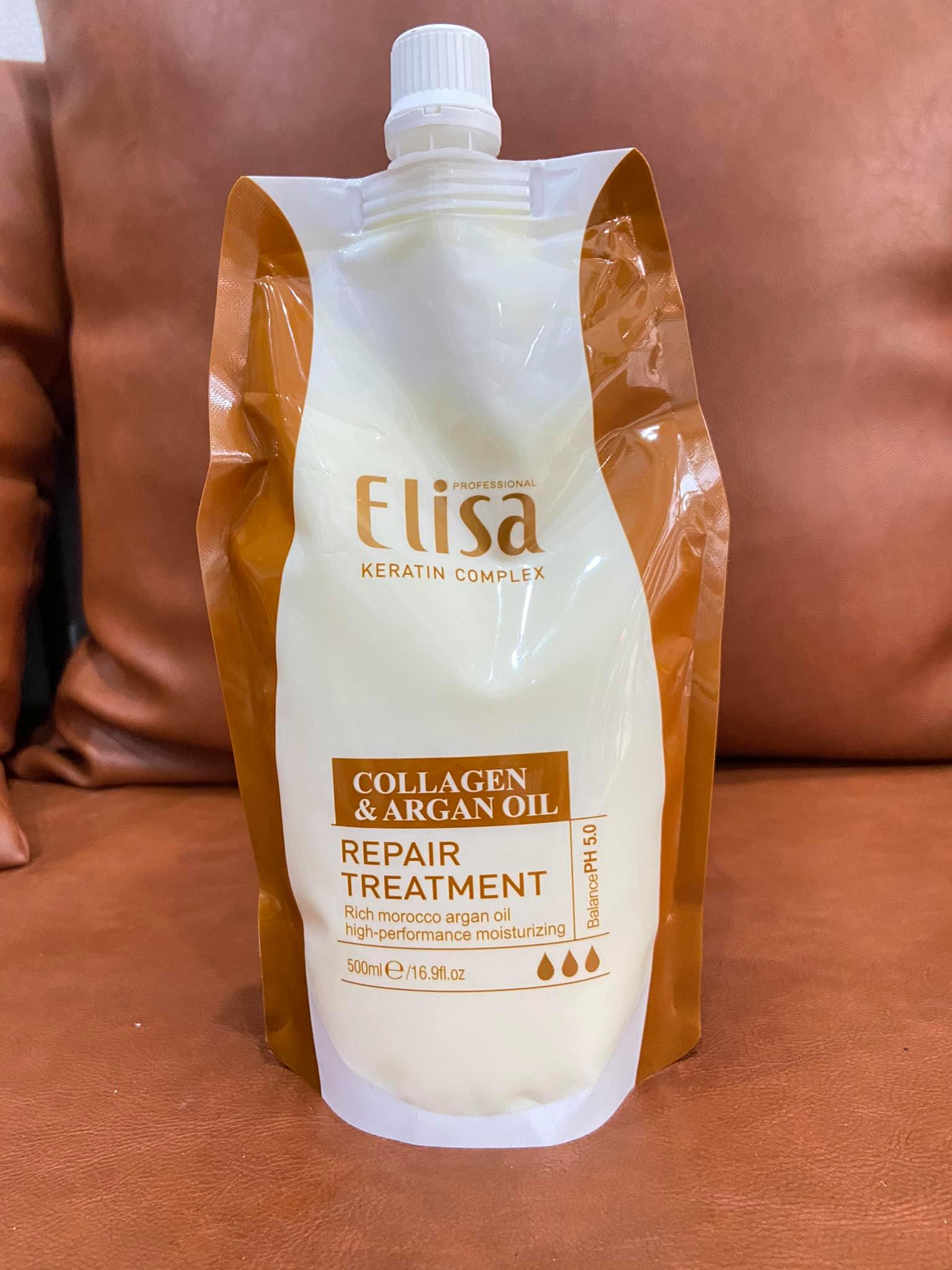 Dầu Hấp Tóc Elisa Collagen & Argan Oil 500ml