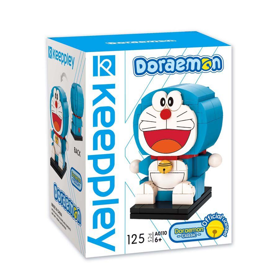 [Hộp Global] Đồ chơi lắp ráp lego Doraemon, Keeppley A0110 - Doraemon Classic (125 Mảnh ghép) Qman