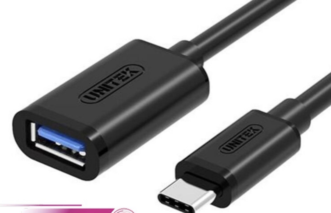 [HCM]Cáp Type C sang  USB otg Unitek (Y-C 476BK) 20cm