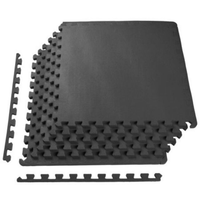 Combo 10 tấm thảm lót sàn đen 60.60cm