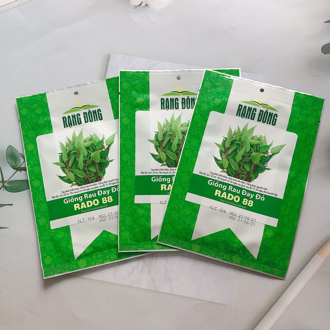 Hạt giống rd rau đay đỏ rado 88 gói 10gr