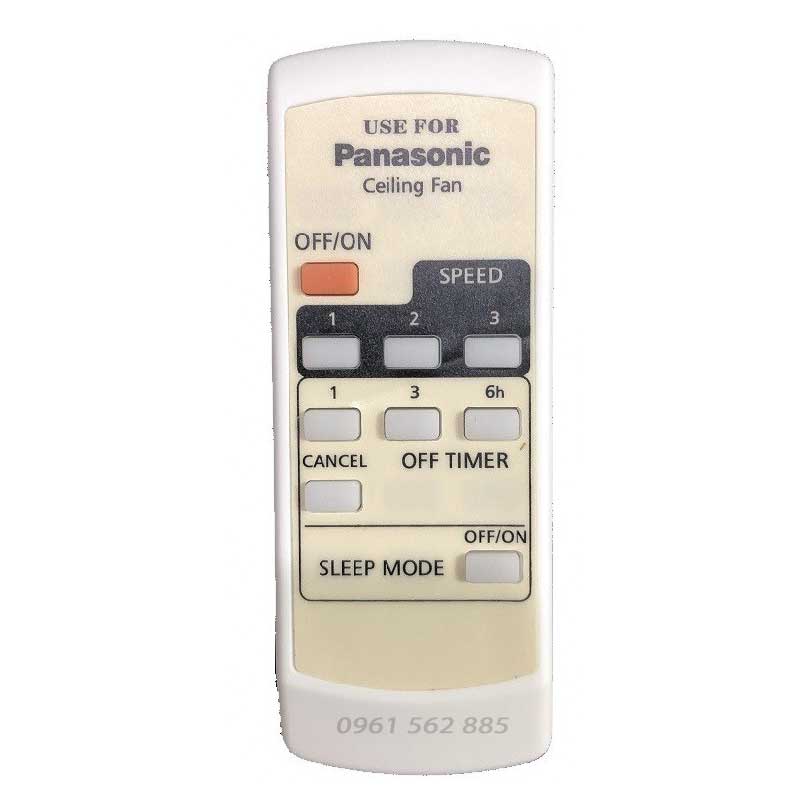 Điều Khiển Remote Quạt Trần Panasonic 4 Cánh
